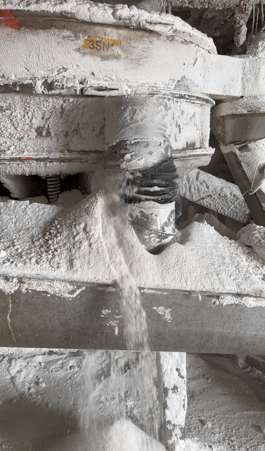 Badly Leaking Connector on Sifter (salt processing plant)
