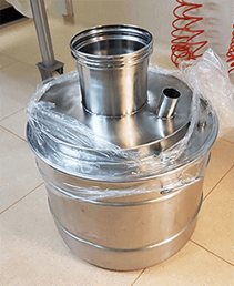 BFM container lids - stainless steel container