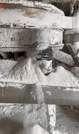 Badly Leaking Connector on Sifter (salt processing plant)