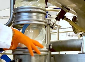Easy Snap Fit Connector orange gloves