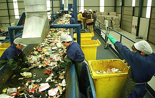 Biowaste sorting facility