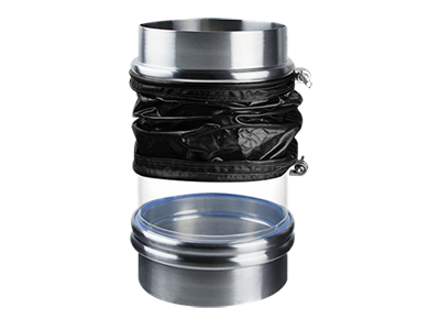 Black-Out cover on 2 spigots-white background-400x300px