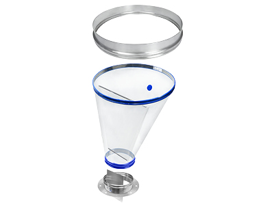Surge Hopper with two Spigots