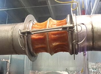 BFM® connector with stainless steel ring installed at Tyson Foods