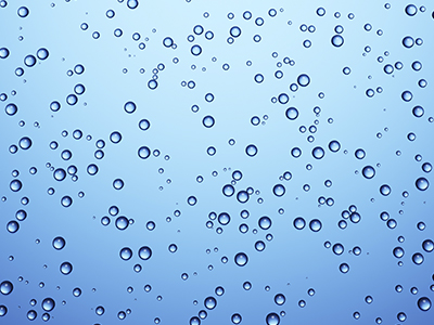 Gradient Blue Background with Waterdrops zoomed in