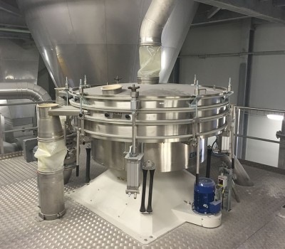 BFM® Seeflex 040E connectors installed on a potato flour sifter