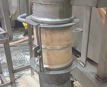 BFM® connector with ring installed at Tyson Foods