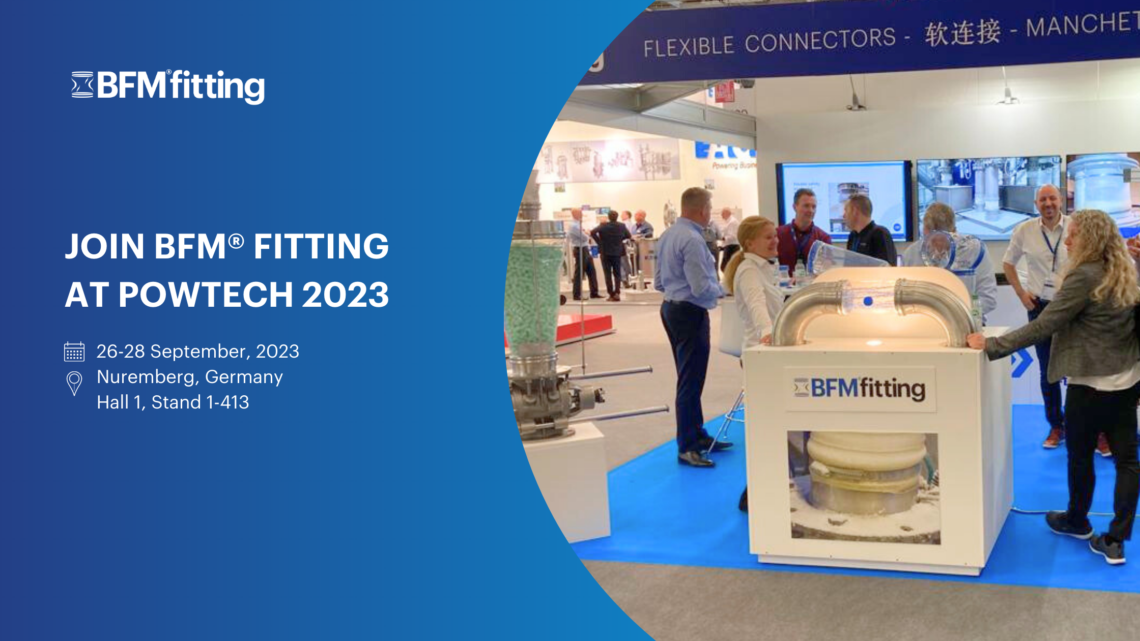 Join BFM® fitting at Powtech 2023